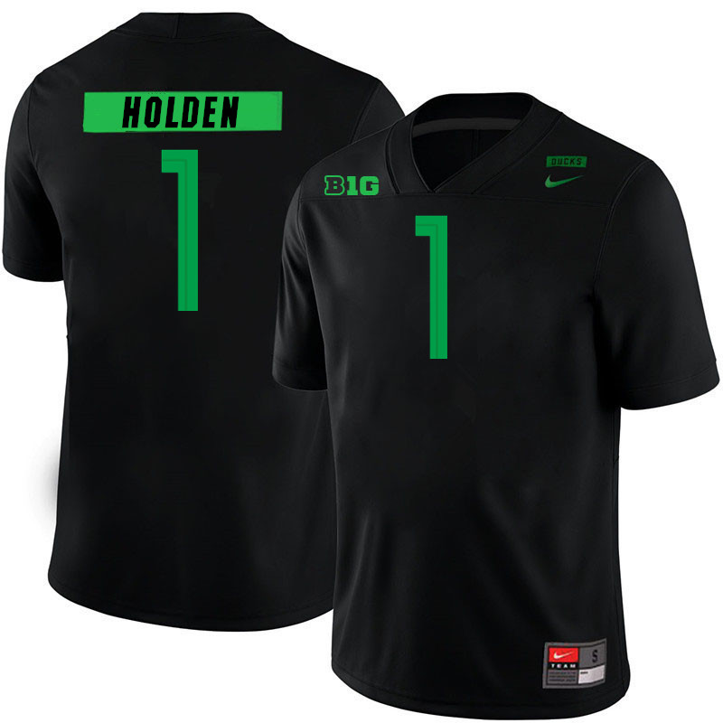 Traeshon Holden Oregon Jersey,Oregon Ducks Football Uniforms Youth-Alternate Black